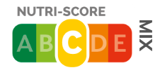 Nutri-Score C (berekend voor de broodmix)